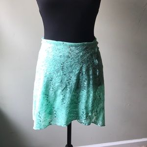 Capezio Stretch Lace Wrap Sequined Ballet Skirt
